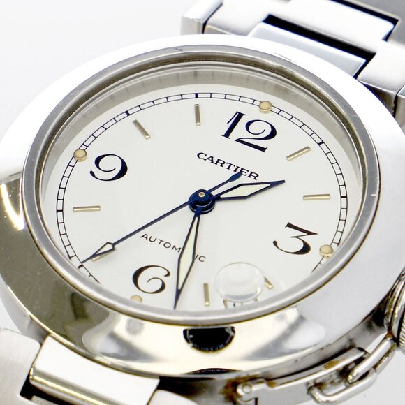 WATCH CARTIER W31015M7 Pasha white SS AT - Picture 4 of 9